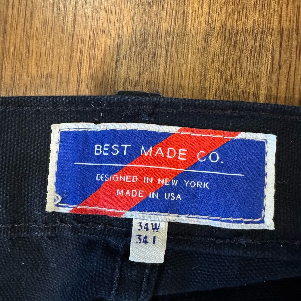Best Made Co. Men's black field pants 34x34